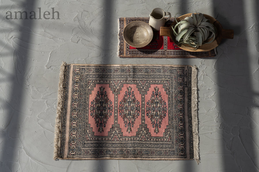 パキスタン産 1990年代 手織り絨毯】パキスタンラグ-ヴィンテージラグ