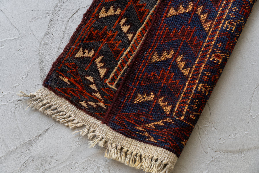 アフガニスタン産 1980年代 トライバルラグ】バルーチラグ