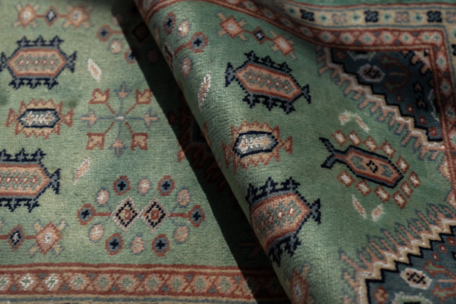 パキスタン産 1990年代 手織り絨毯】パキスタンラグ-ヴィンテージラグ