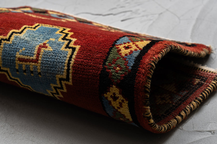 インド産 1990年代 ギャッベ】手織り絨毯-ヴィンテージラグ専門店