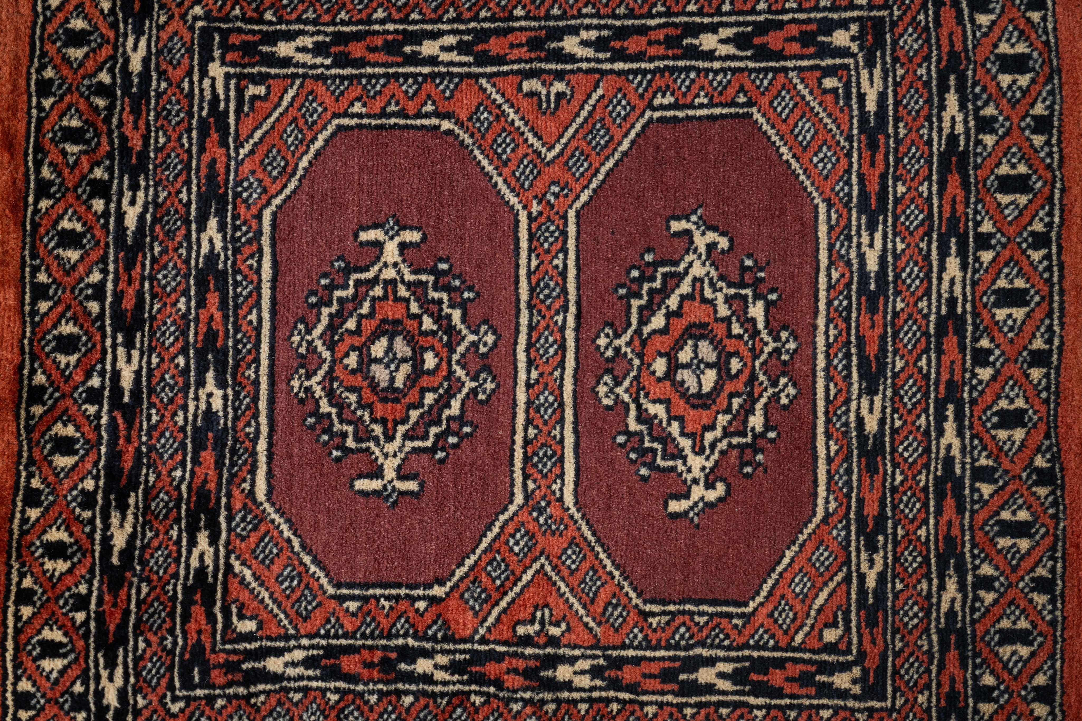 パキスタン産 1990年代 手織り絨毯】パキスタンラグ-ヴィンテージラグ