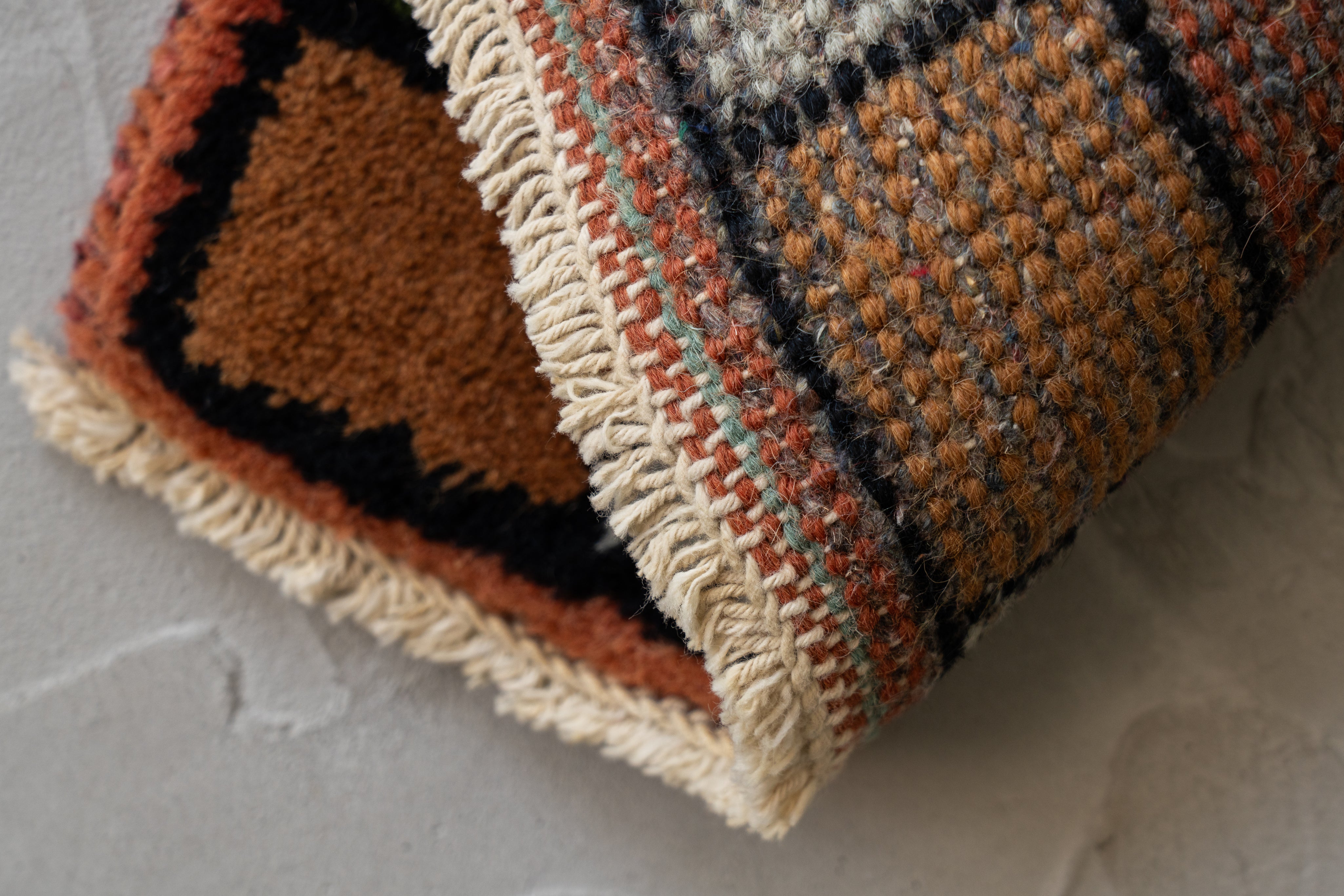 インド産 1990年代 ギャッベ】手織り絨毯-ヴィンテージラグ専門店