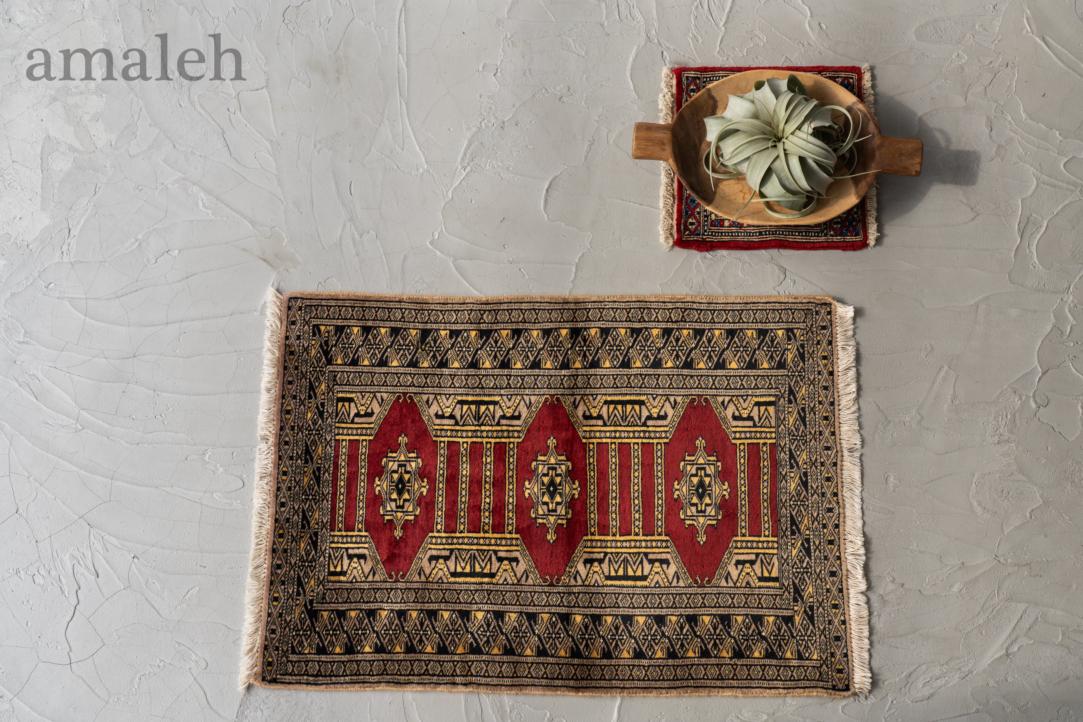 1980's 181cm×82cm 手織りラグ 1980's 181cm×82cm 手織りラグ 1980's 181cm×82cm 手織りラグ 1980's