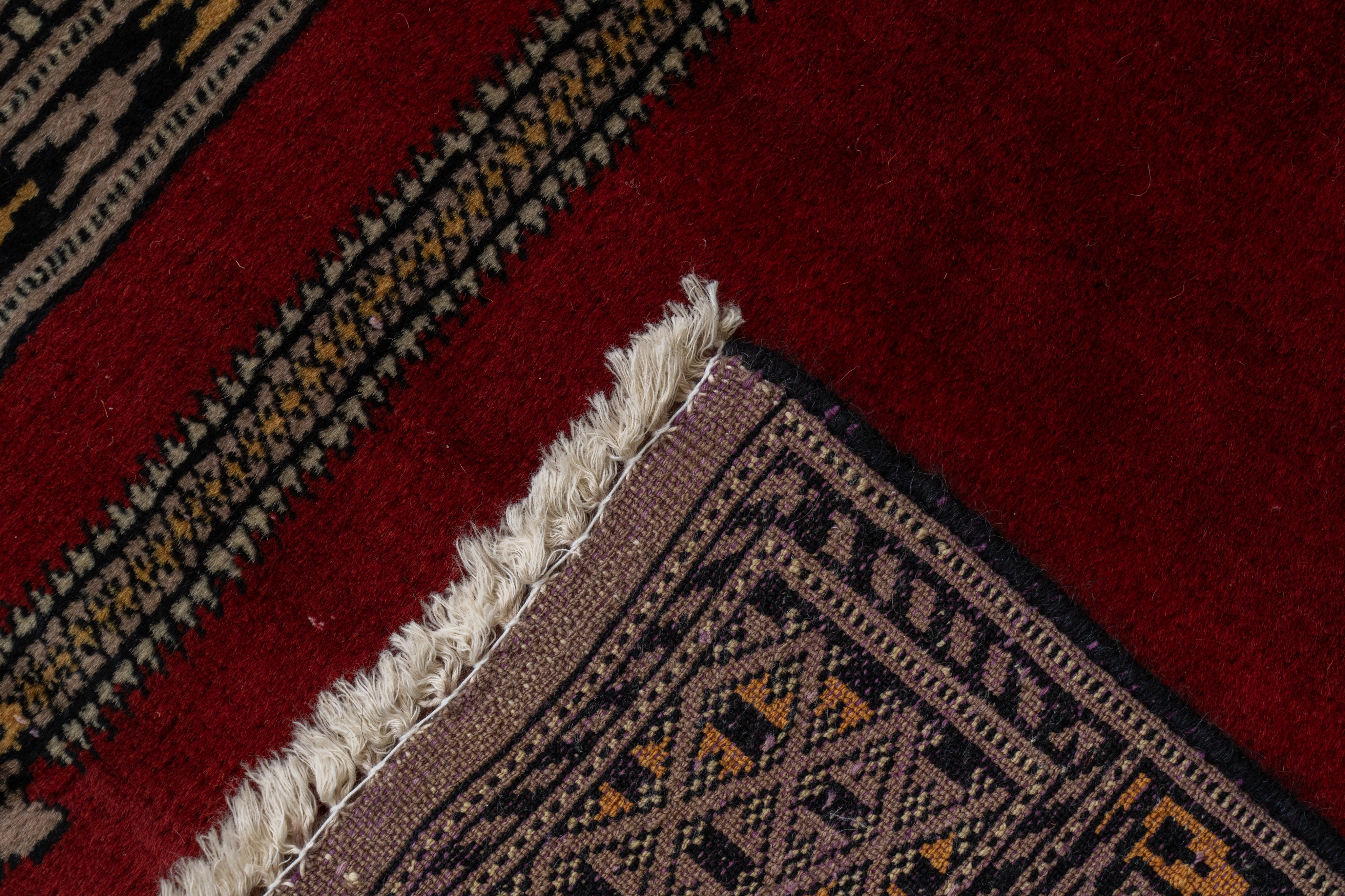 パキスタン産 1990年代 手織り絨毯】パキスタンラグ-ヴィンテージラグ