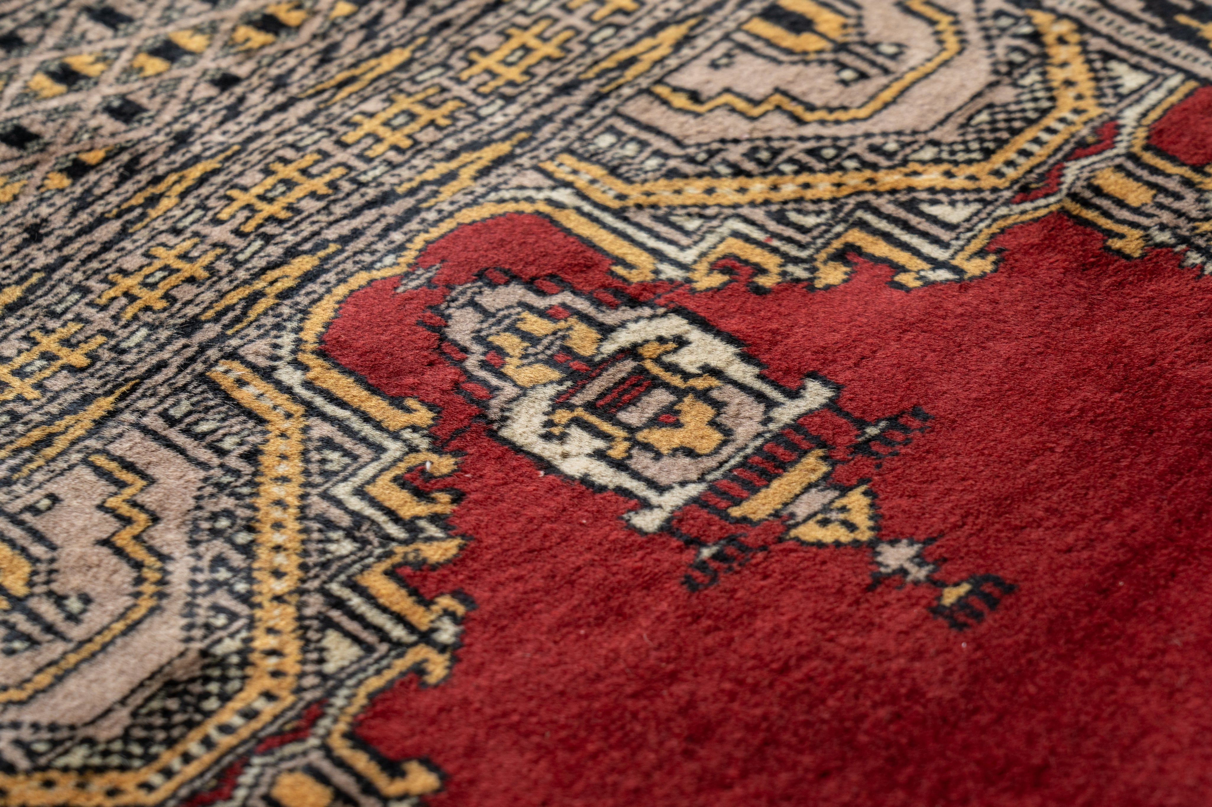 パキスタン産 1990年代 手織り絨毯】パキスタンラグ-ヴィンテージラグ