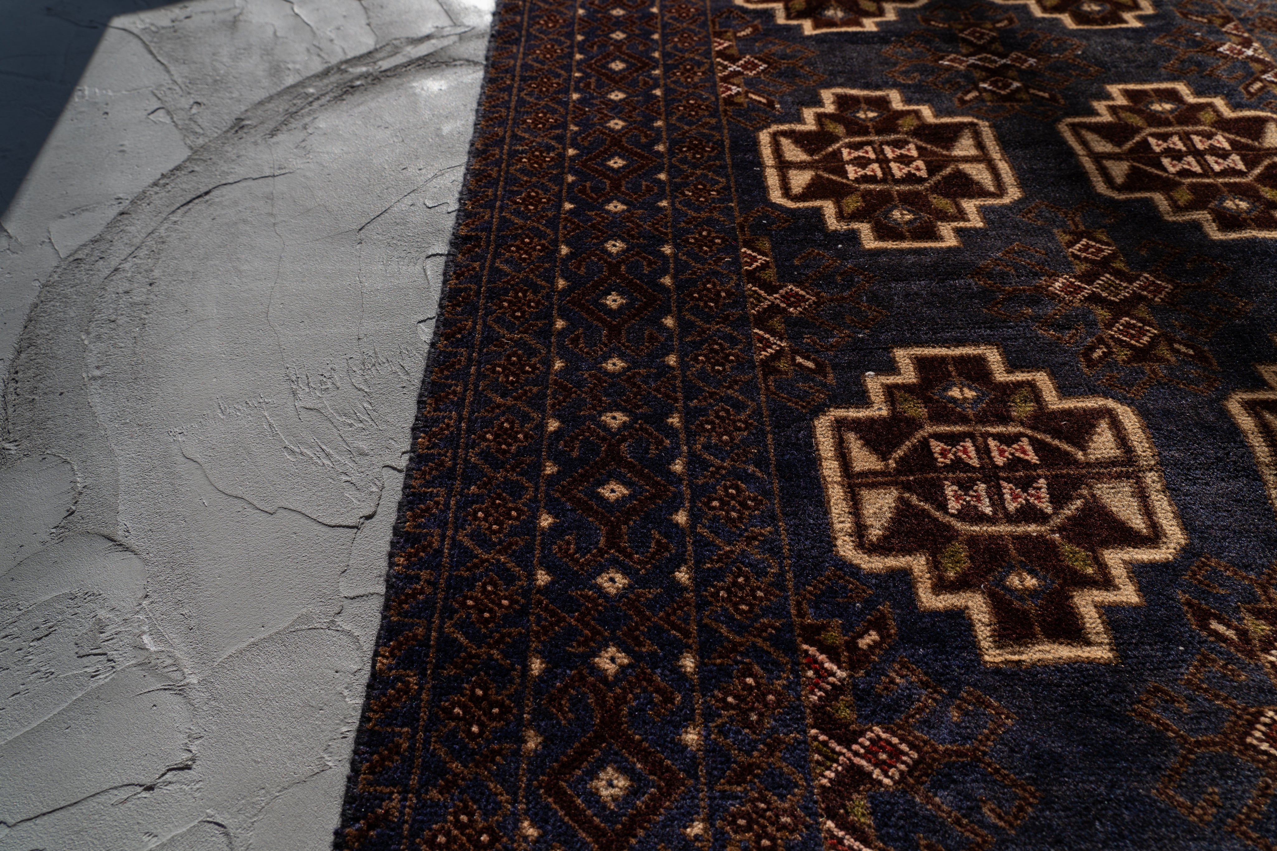 アフガニスタン産 1980年代 ヴィンテージラグ】バルーチ族