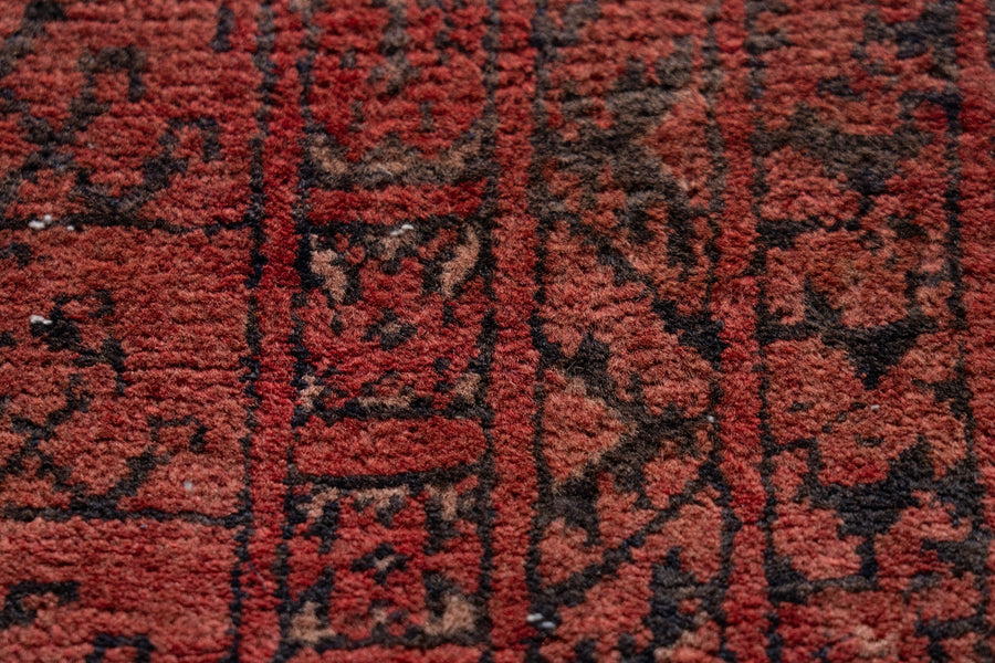 アフガニスタン産　1960年代　ヴィンテージラグ　トライバルラグ　トルクメンラグ　手織りラグ　パルダ　エンシ　デザイン　ミッドセンチュリー家具にぴったりなラグ