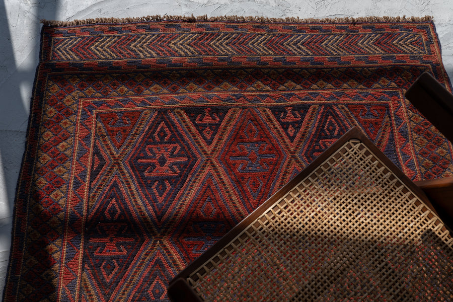 ヴィンテージラグ　オールドラグ　アンティークラグ　キリム　トライバルラグ　手織りラグ　ギャッベ　絨毯　マシュワニラグ