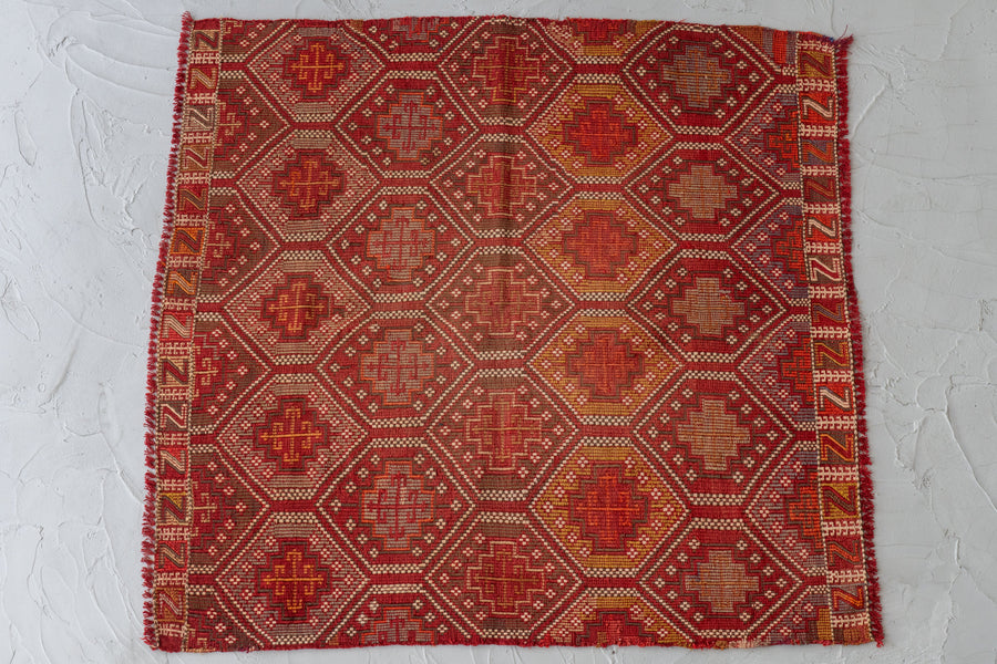 イラン産　1980年代　ヴィンテージラグ　ヴィンテージキリム　キリム　ペルシャ絨毯　絨毯　ラグ