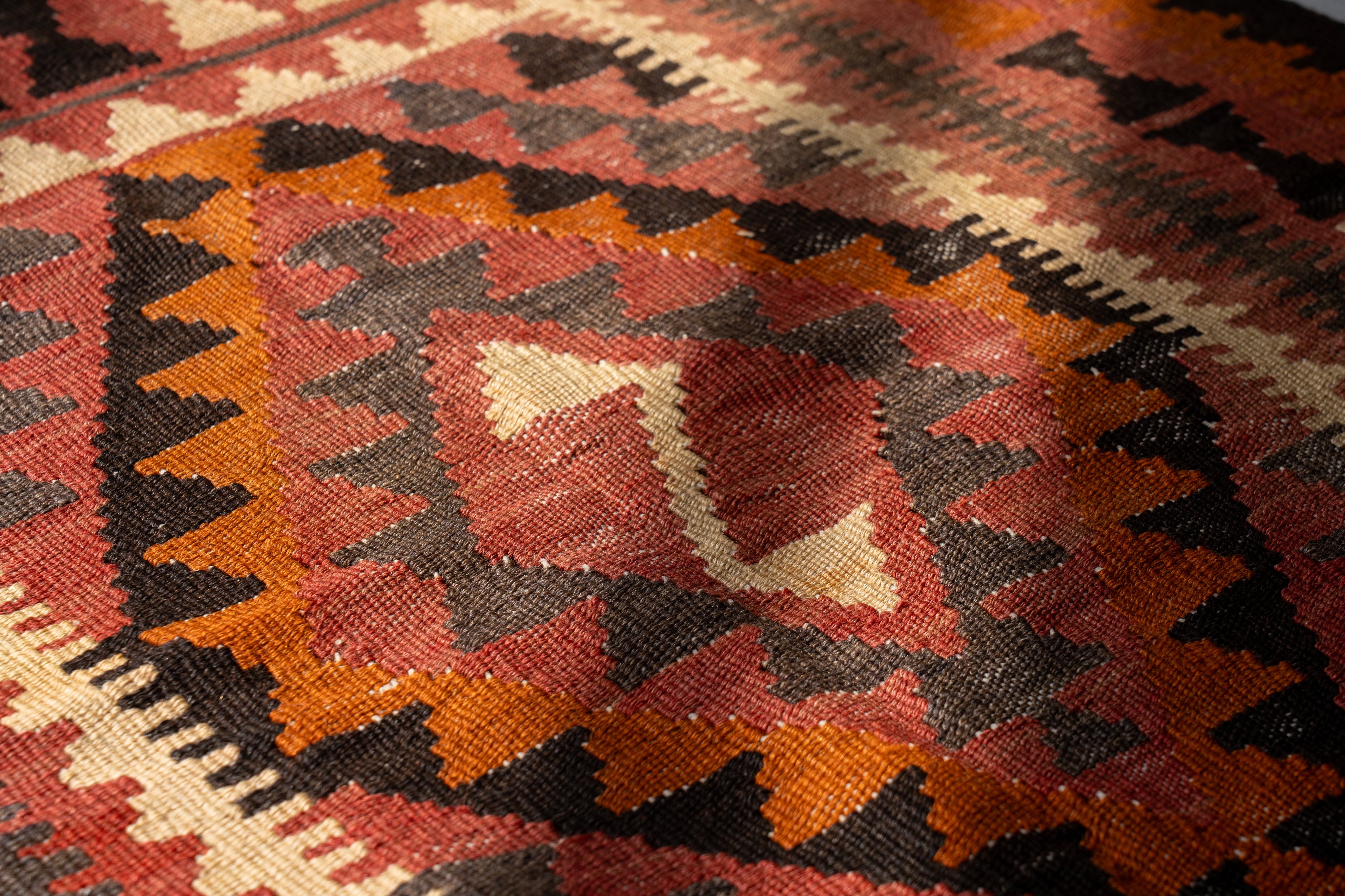 トルコ産 1980年代 ヴィンテージラグ キリム-ヴィンテージラグ専門店