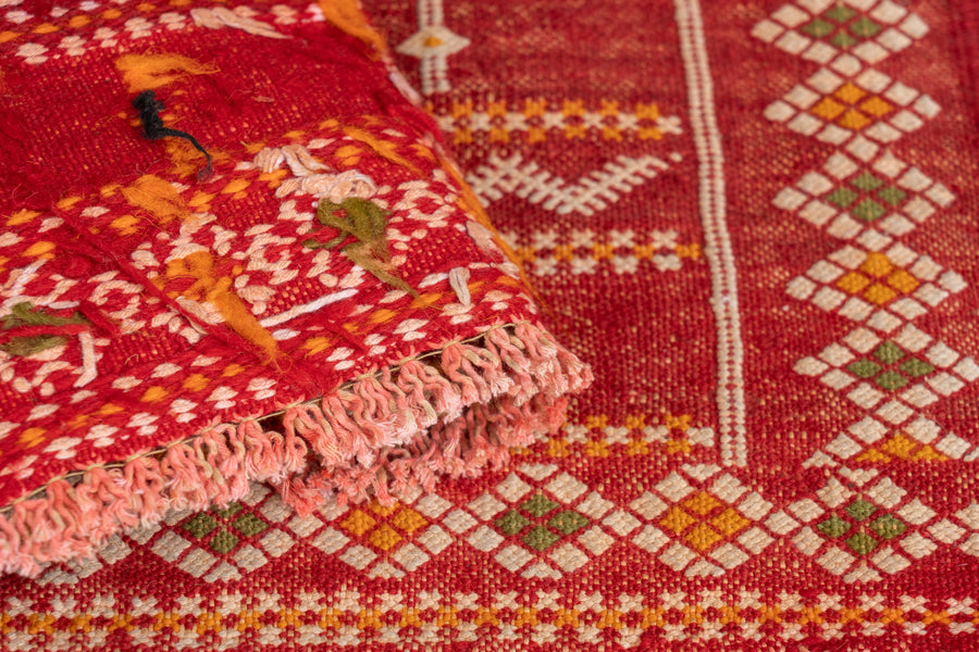 モロッコ産　ヴィンテージラグ　キリム　モロッカンラグ　手織りラグ　絨毯ヴィンテージラグ専門店amaleh 