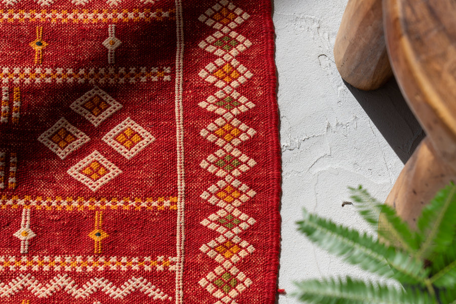 モロッコ産　ヴィンテージラグ　キリム　モロッカンラグ　手織りラグ　絨毯 ヴィンテージラグ専門店amaleh