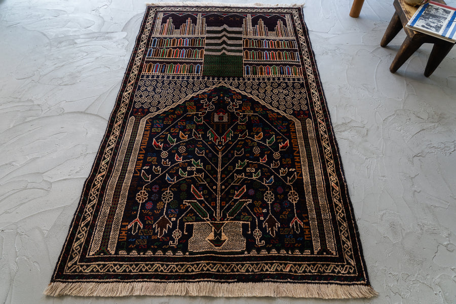 【最終値下げ】 80s ヴィンテージ アフガンラグ　キリム　トライバルラグ トライバルラグ ヴィンテージラグ アフガン バルーチ