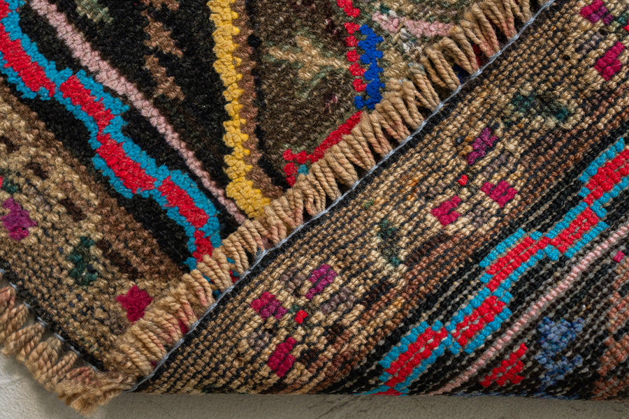 専用です。美品♪　漆黒のバルーチラグ　アフガニスタン　ビンテージ アフガニスタン 1990年代 トライバルラグ】バルーチラグ