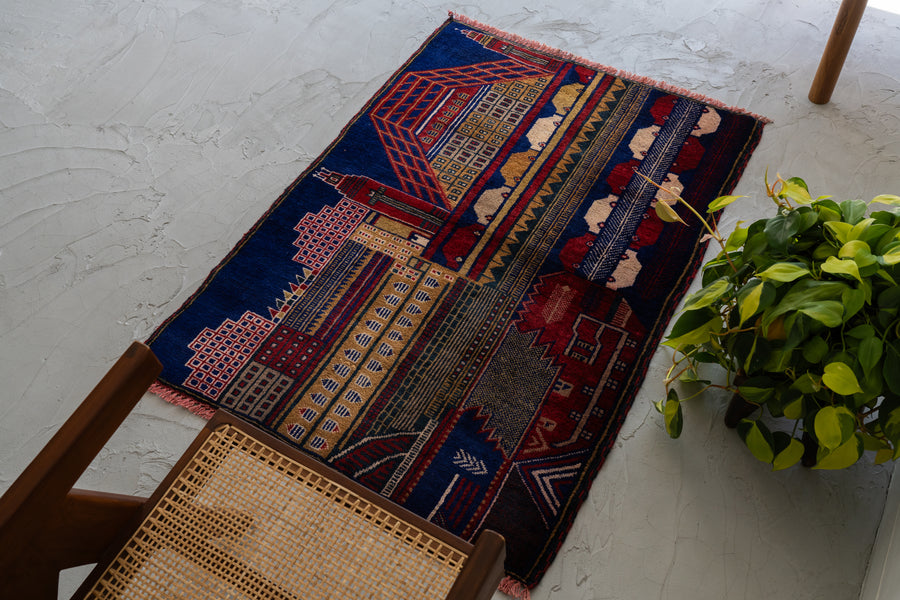 アフガニスタンハンドメイドトライブルラグ アフガニスタンハンドメイドトライブルラグ アフガニスタン