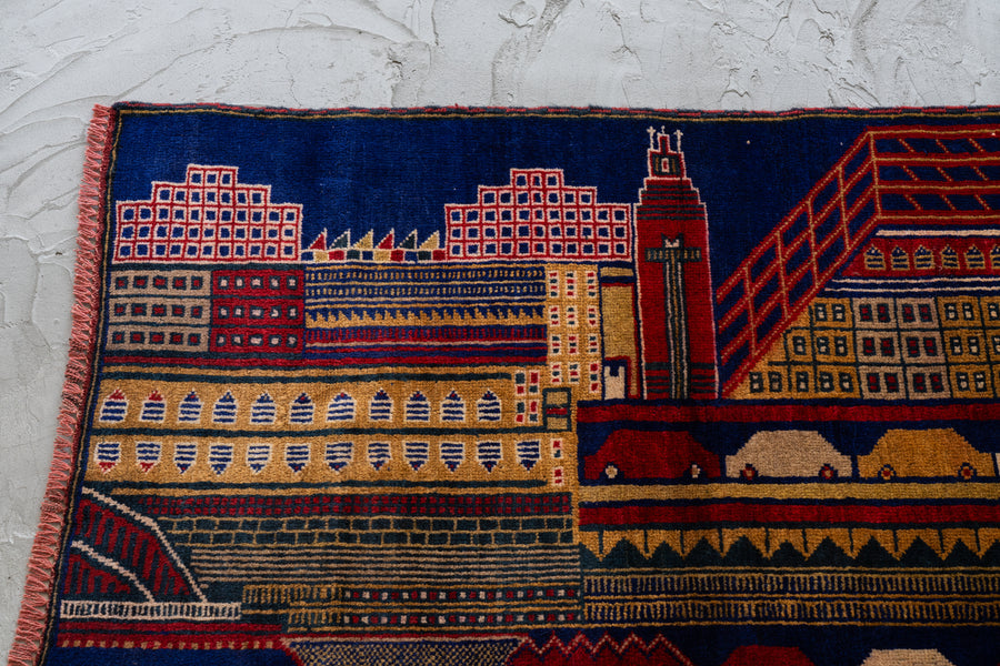 【ponponpan様】アフガンバルーチマリキ　ヴィンテージラグ　トライバルラグ ponponpan様】アフガンバルーチマリキ ヴィンテージラグ