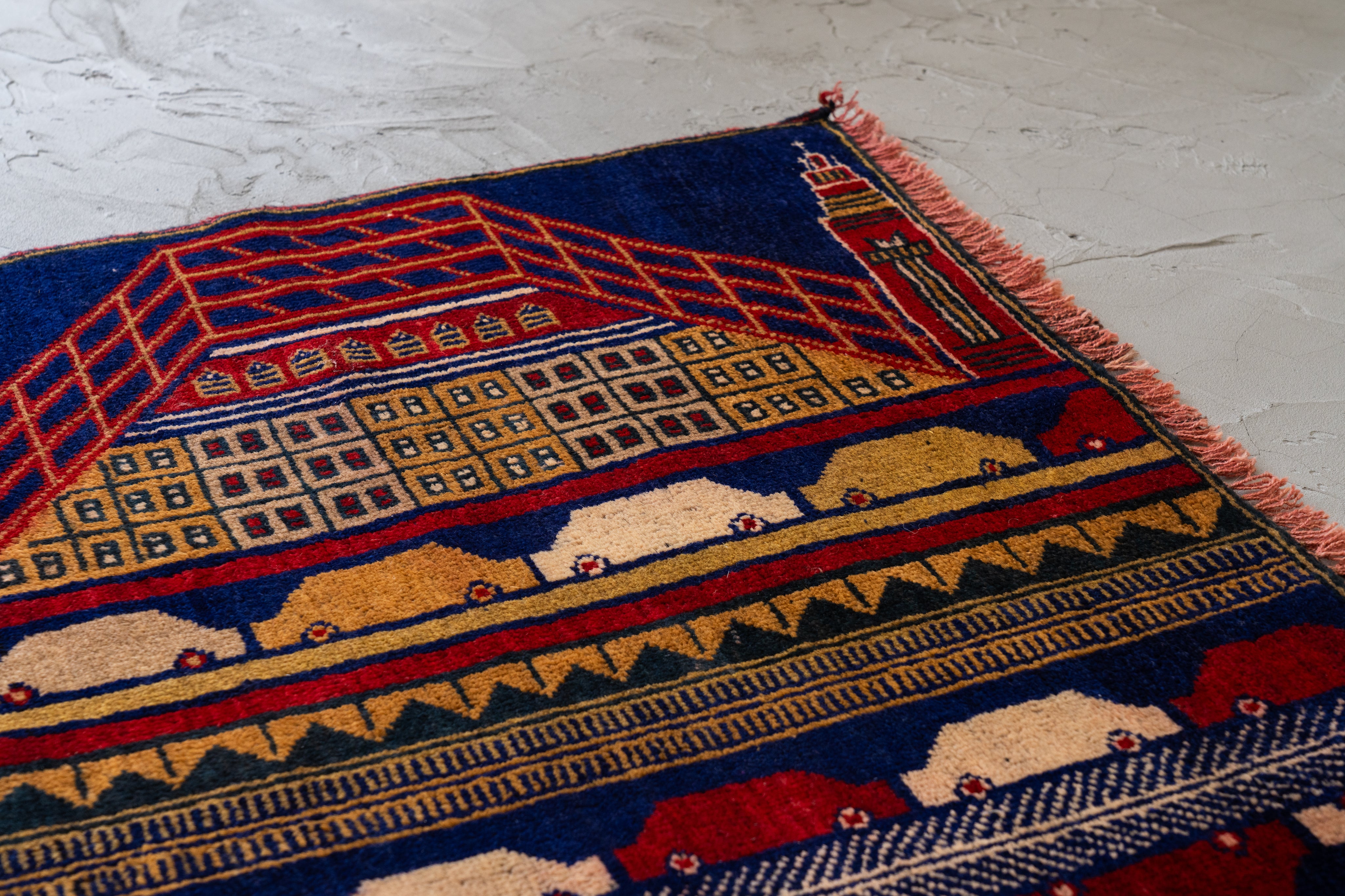 アフガニスタン 1990年代 トライバルラグ】バルーチラグ