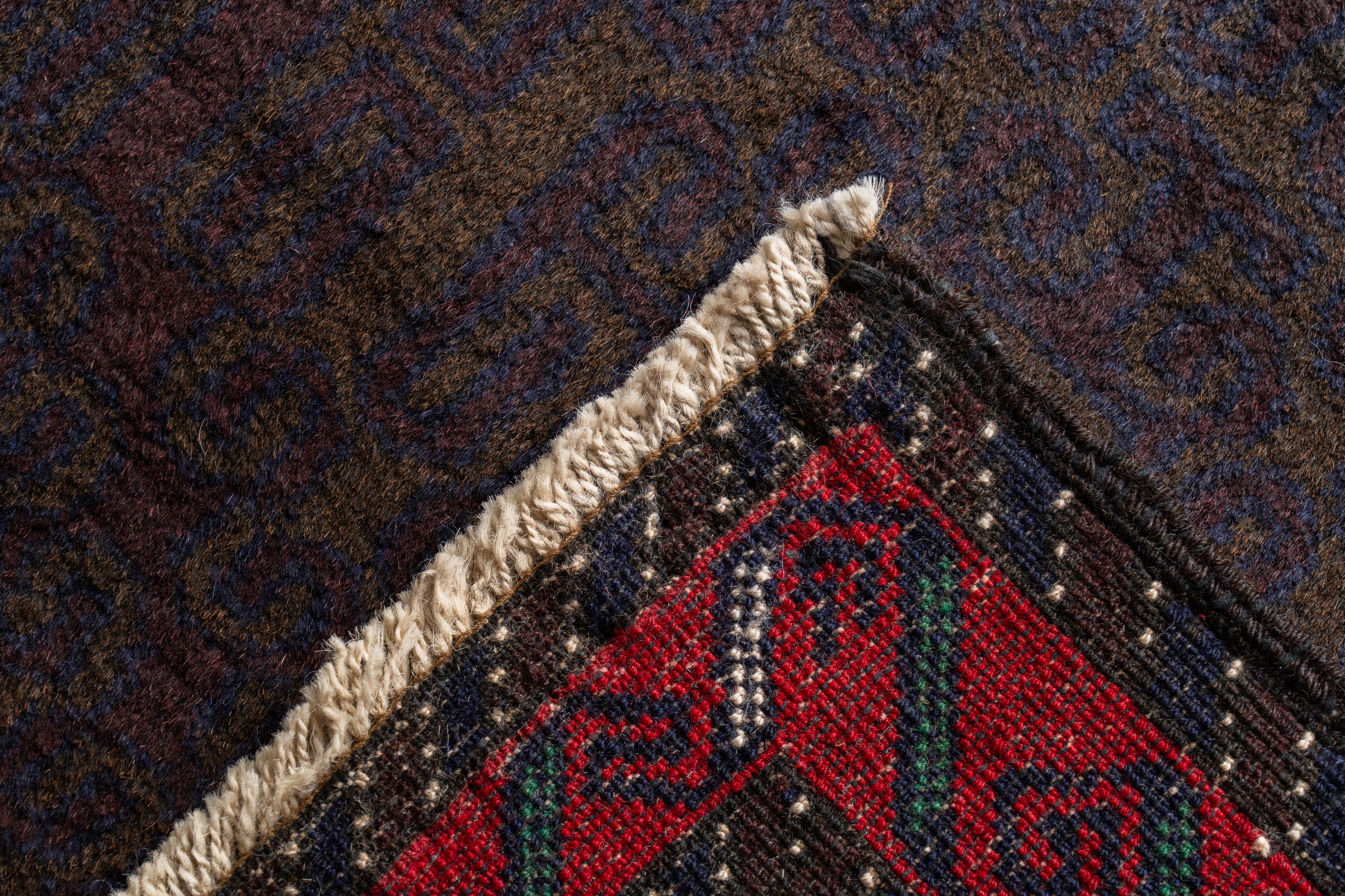 アフガニスタン 2000年代 バルーチラグ】トライバルラグ-ヴィンテージ