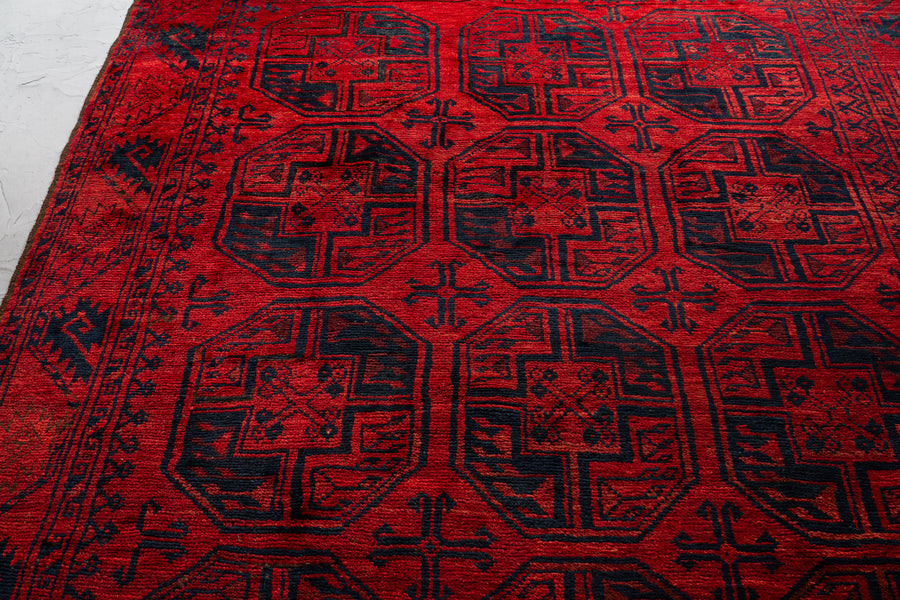 アフガニスタン産 1970年代 トライバルラグ】トルクメンラグ