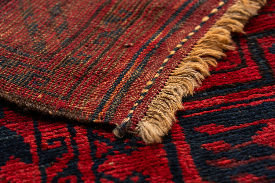 アフガニスタン産 1970年代 トライバルラグ】トルクメンラグ