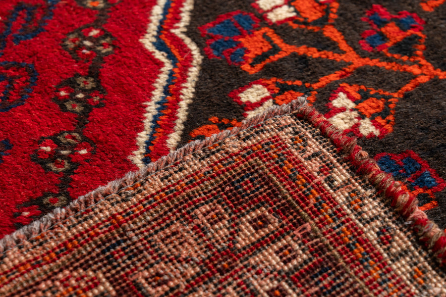 イラン産 1980年代 ペルシャ絨毯】トライバルラグ-ヴィンテージラグ