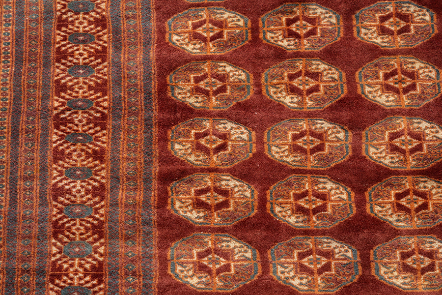 パキスタン　ヴィンテージラグ　手織り絨毯　サマーセール パキスタン産 1980年代 パキスタンラグ】織り絨毯-ヴィンテージ