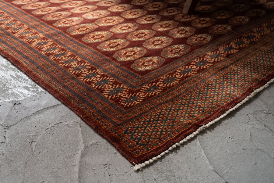 パキスタン産 1980年代 パキスタンラグ】織り絨毯-ヴィンテージ