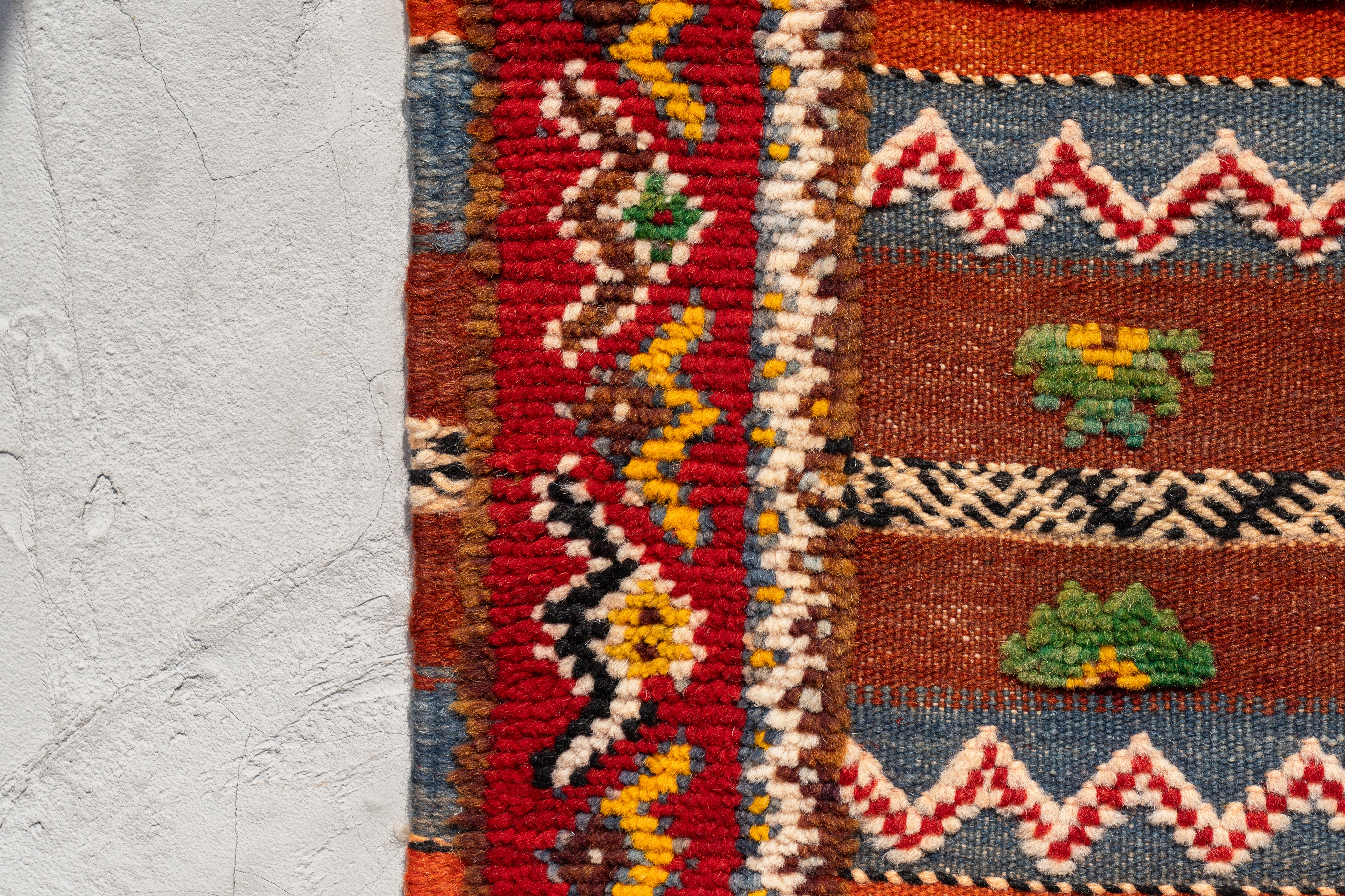 モロッコ産 1980年代 手織り絨毯】モロッカンラグ-ヴィンテージラグ