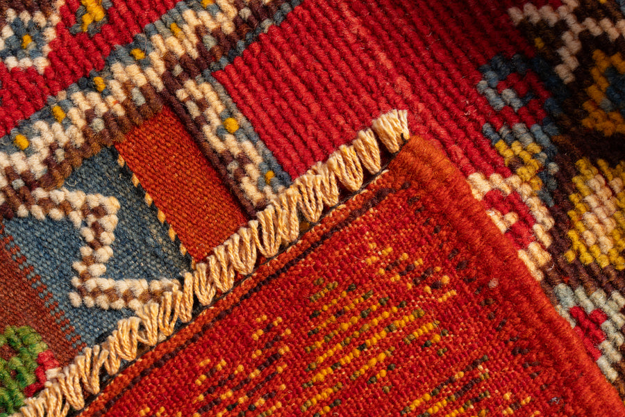 モロッコ産 1980年代 手織り絨毯】モロッカンラグ-ヴィンテージラグ