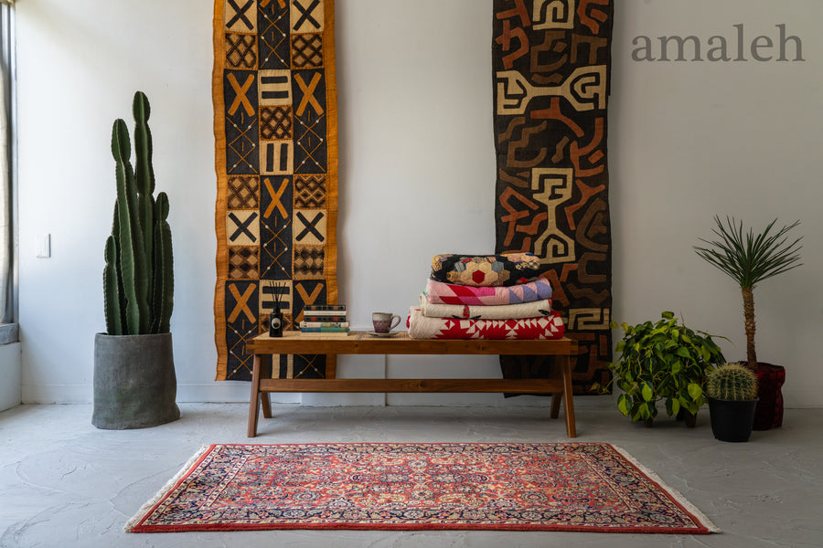 手織り絨毯 ビンテージ チベットラグ ビンテージ手織り絨毯