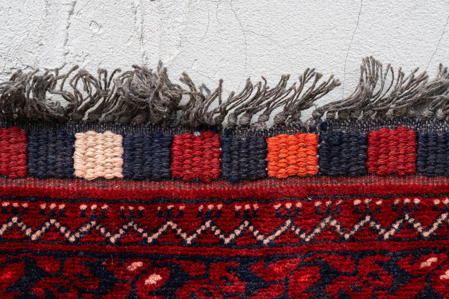 冬用 長毛のブルガリビンテージラグ♪上質ウール アフガニスタン