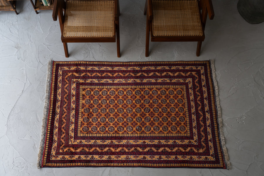 【値下げ依頼】ヴィンテージラグ　トライバルラグ　アフガンラグ　トルクメン トライバルラグ ヴィンテージラグ アフガン トルクメン アリホジャ