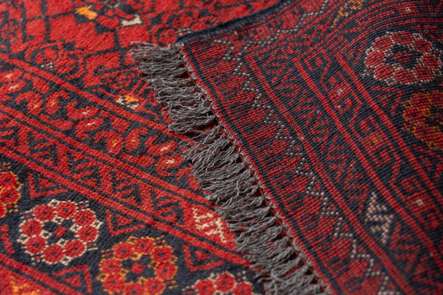 アフガニスタン産 1980年代 トルクメンラグ】トライバルラグ