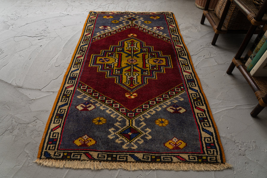 トルコ産 1980年代 手織り絨毯】トルコラグ-ヴィンテージラグ専門店