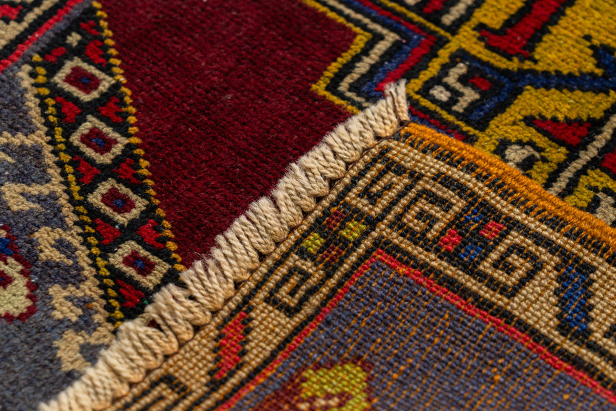 トルコ産 1980年代 手織り絨毯】トルコラグ-ヴィンテージラグ専門店