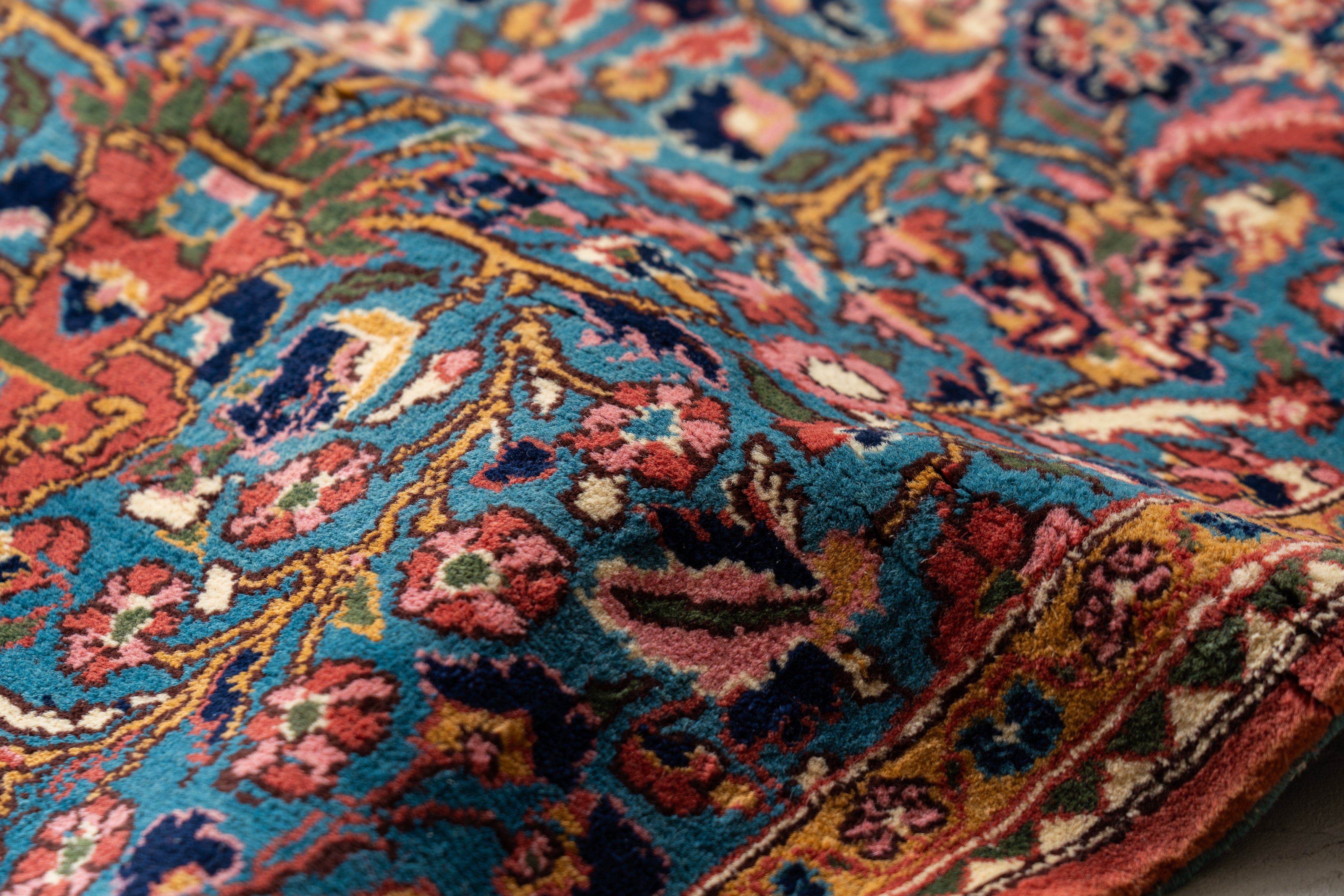 イラン産 1980年代 手織り絨毯】ペルシャ絨毯-ヴィンテージラグ専門店