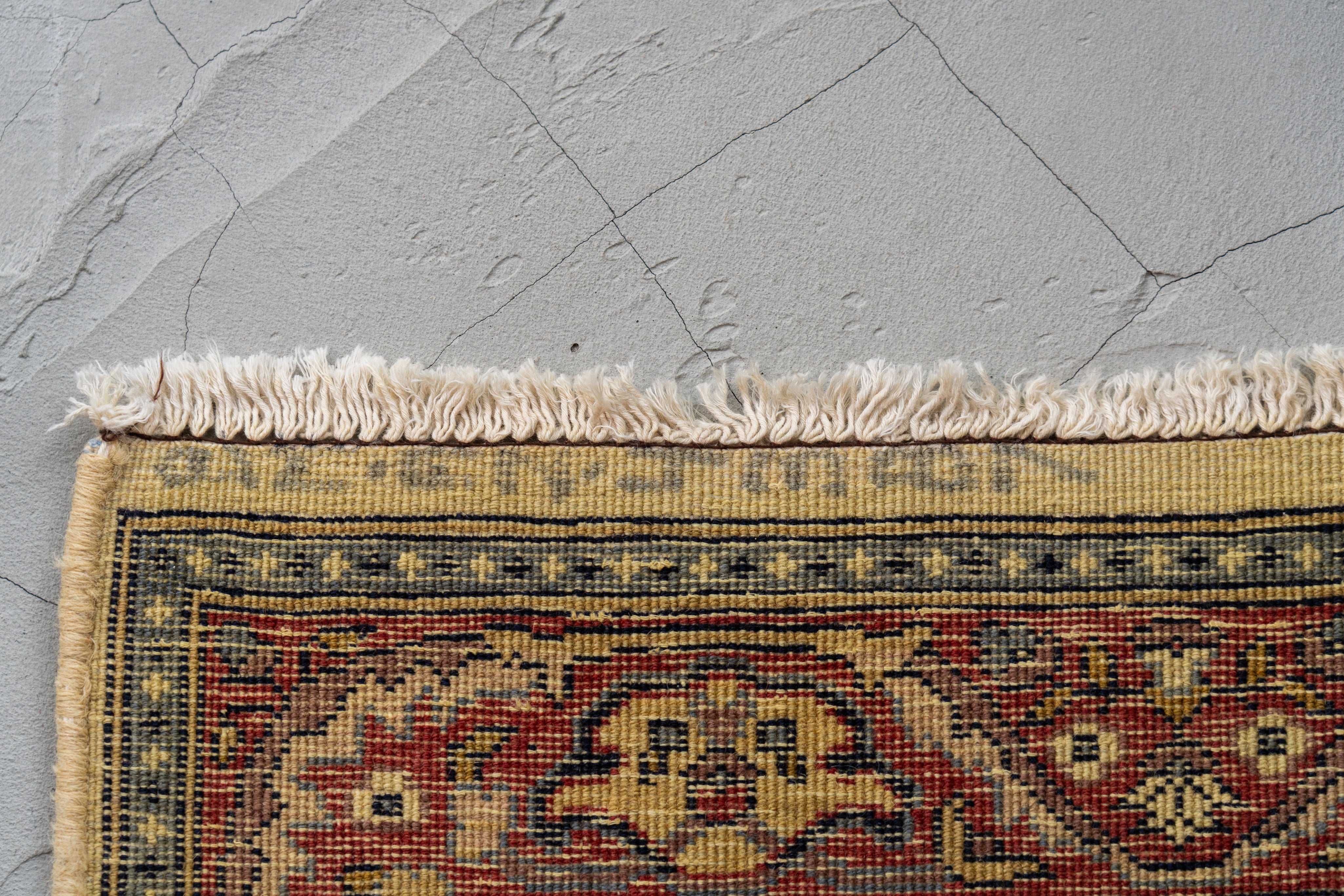 パキスタン産 1990年代 パキスタンラグ】手織り絨毯-ヴィンテージラグ