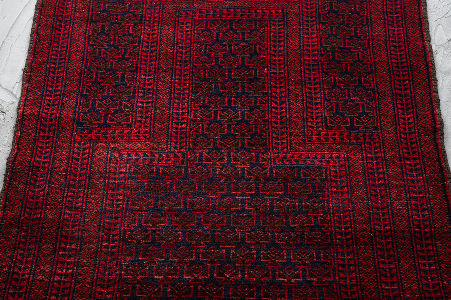 アフガニスタン 1980年代 トライバルラグ】バルーチラグ ヴィンテージ