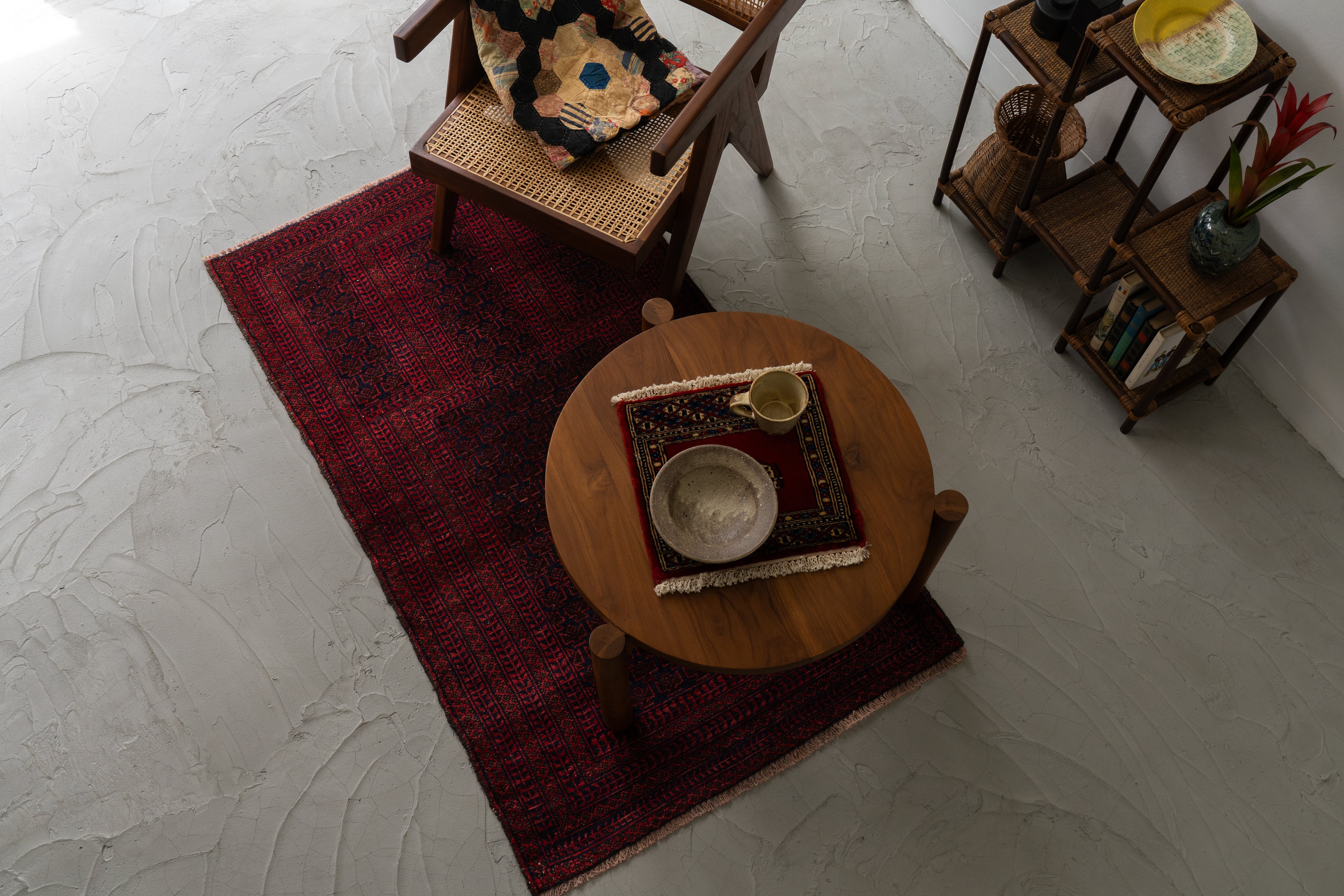 アフガニスタン 1980年代 トライバルラグ】バルーチラグ ヴィンテージ