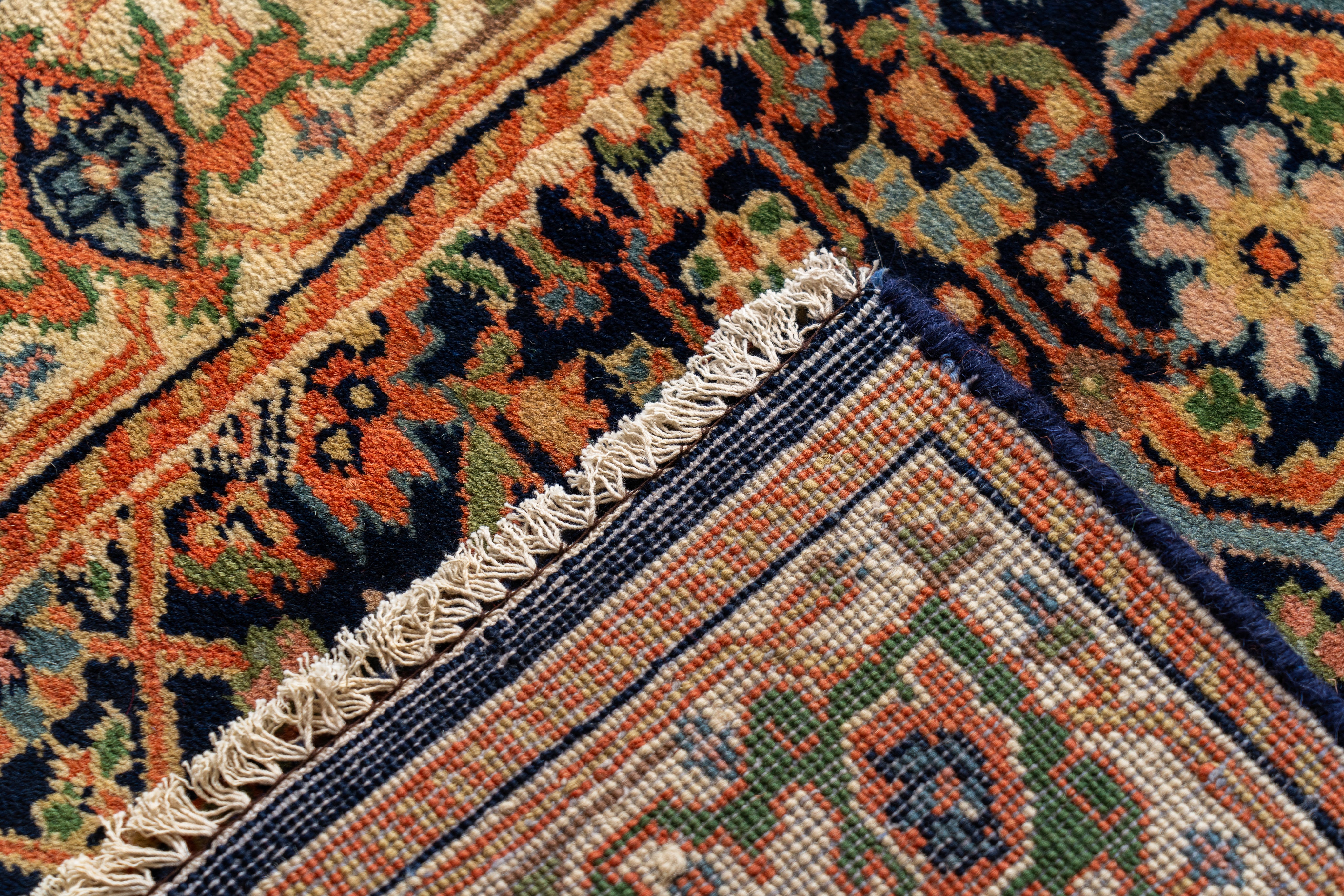 インド産 1990年代 手織り絨毯】ギャッベ-ヴィンテージラグ専門店