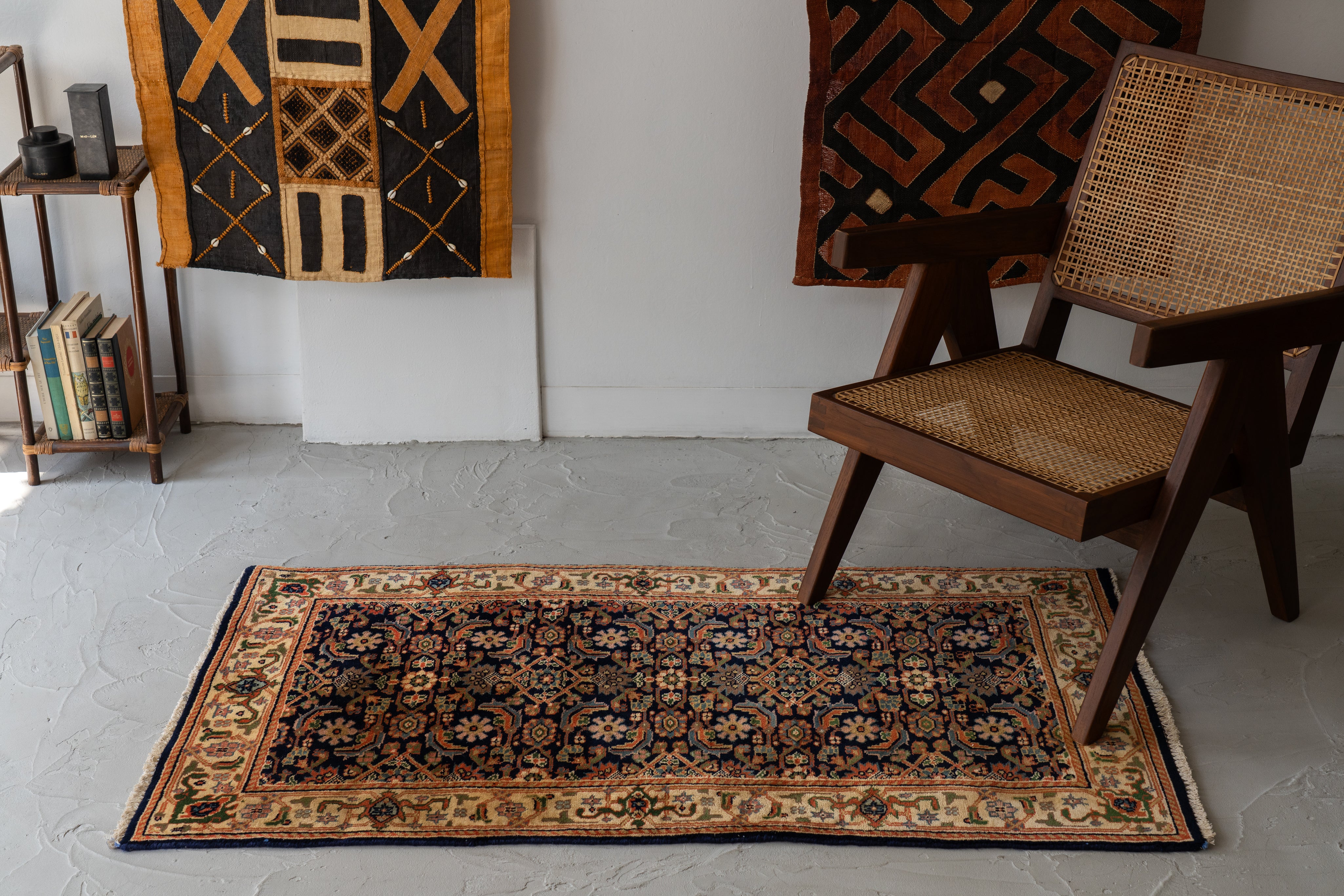 インド産 1990年代 手織り絨毯】ギャッベ-ヴィンテージラグ専門店