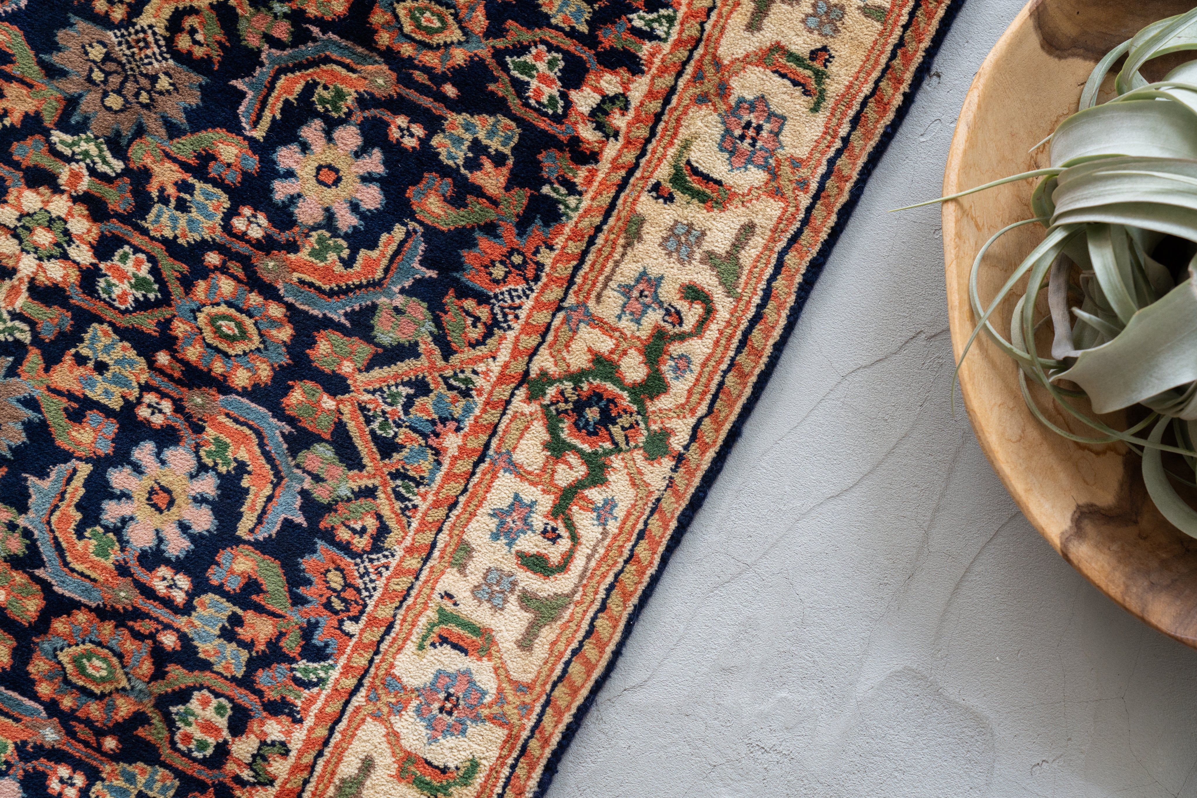 インド産 1990年代 手織り絨毯】ギャッベ-ヴィンテージラグ専門店