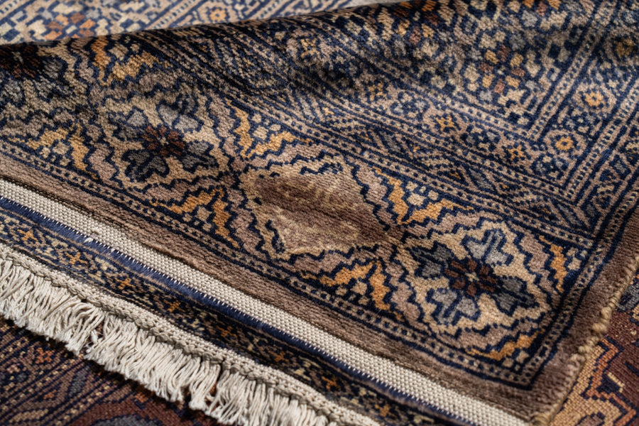 パキスタン産 1980年代 パキスタンラグ】手織り絨毯-ヴィンテージラグ