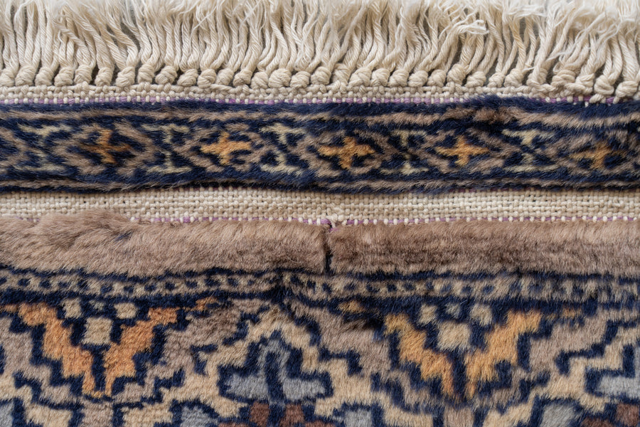 ヴィンテージ　パキスタンラグ パキスタン絨毯 シルクタッチ 約141cm x 241cm｜SATHI RUGS