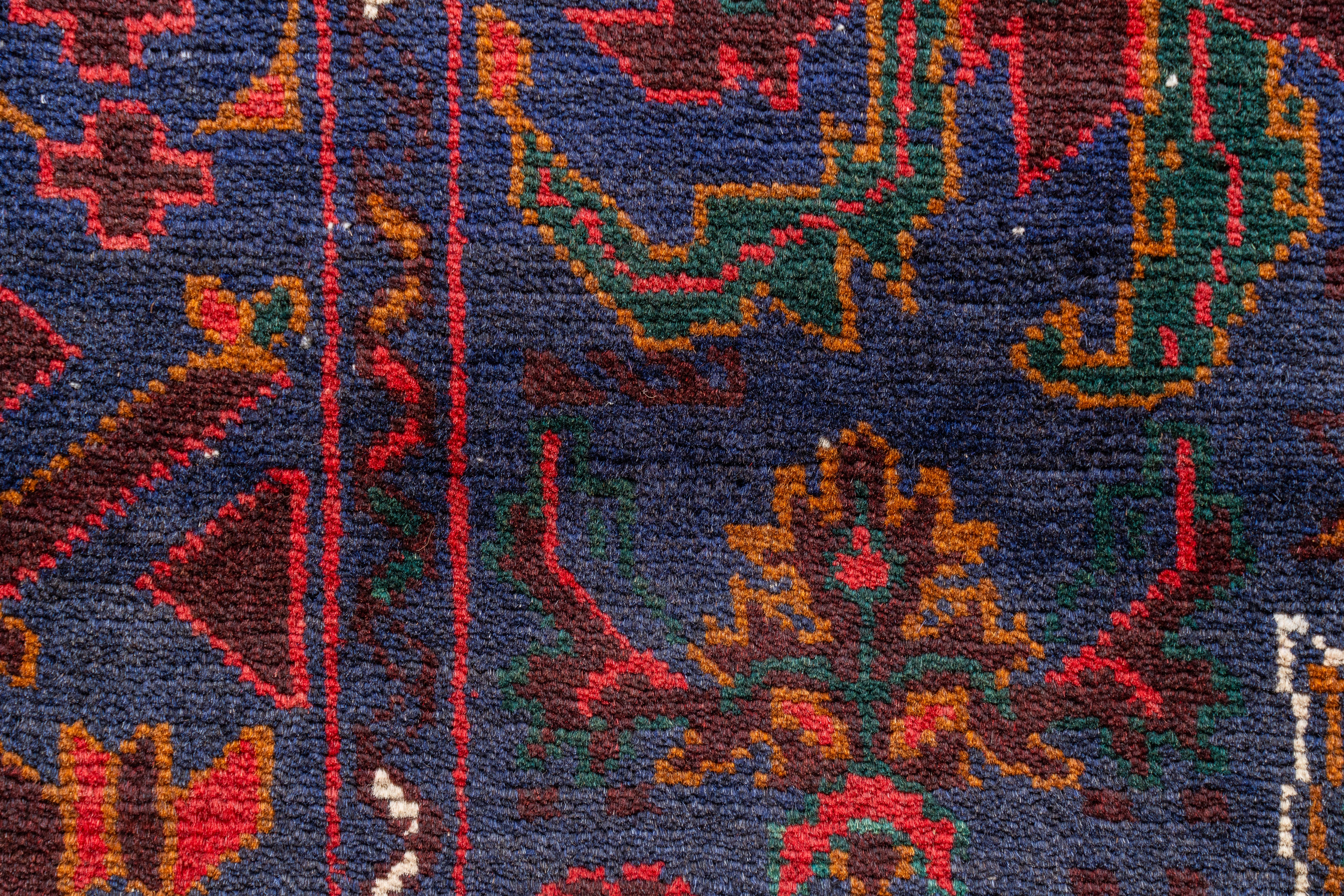 アフガニスタン産 1990年代 バルーチ族】トライバルラグ-ヴィンテージ