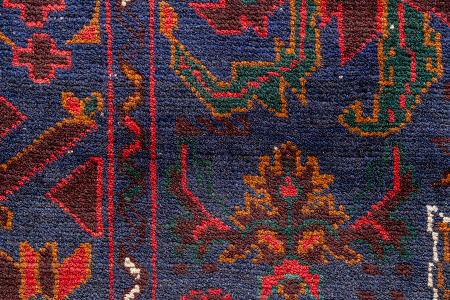 アフガニスタン産 1990年代 バルーチ族】トライバルラグ-ヴィンテージ