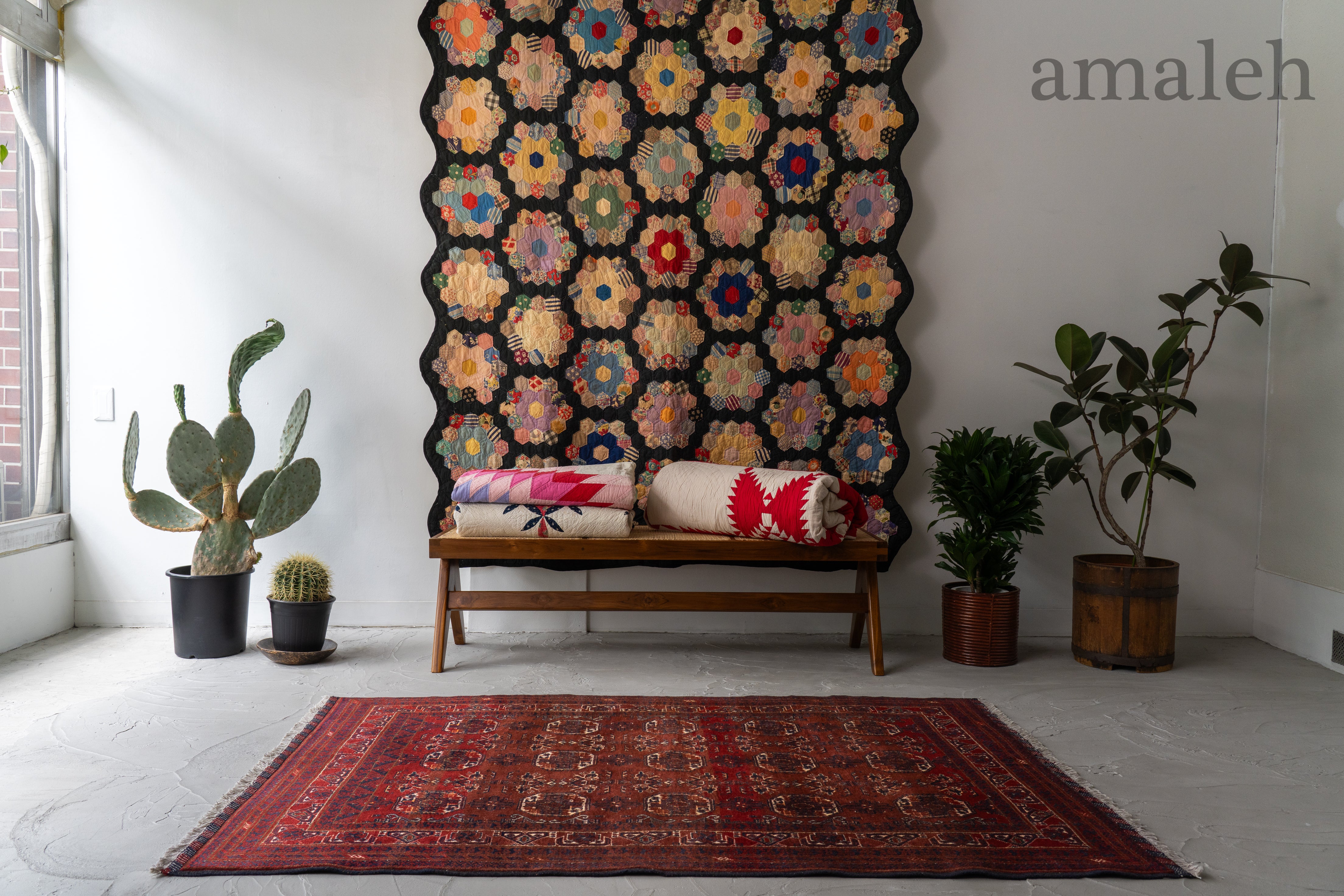 KIRMAN SCHAH ヴィンテージ絨毯 約108×168cm キルマンラグ – CRASH GATE公式通販サイト