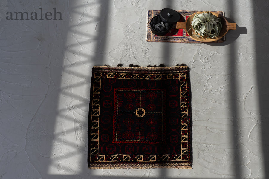 ヴィンテージ　トライバルラグ　バルーチ 　アフガニスタン アフガニスタン 1990年代 トライバルラグ】バルーチラグ