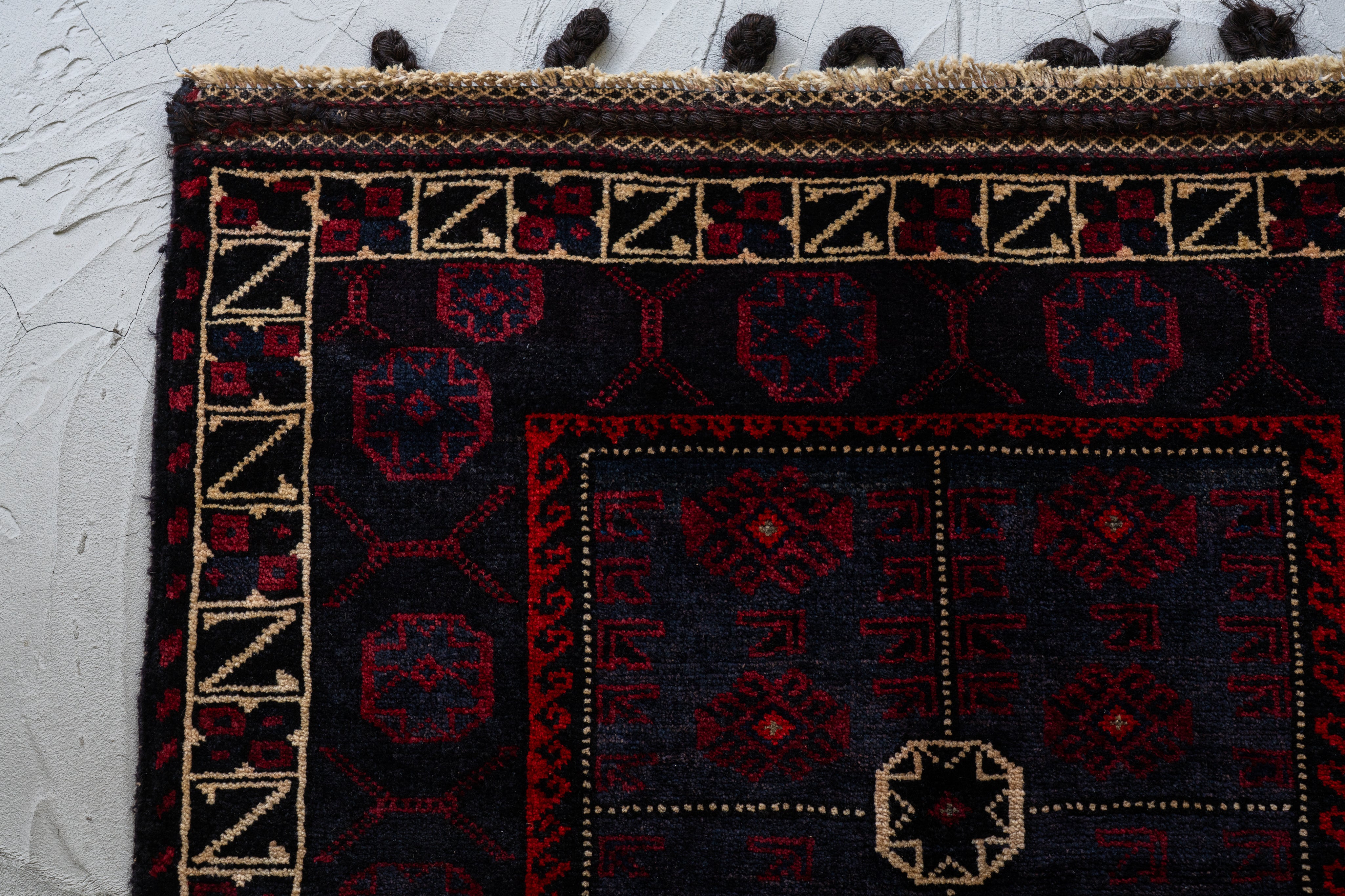 アフガニスタン産 1980年代 トライバルラグ】バルーチラグ