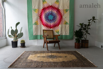 【90sオールド】ヴィンテージ　フリンジ付きラグ　カーペット　©️1991 VINTAGE - 【90sオールド】クマ アニマル柄 フリンジ付き ヴィンテージ